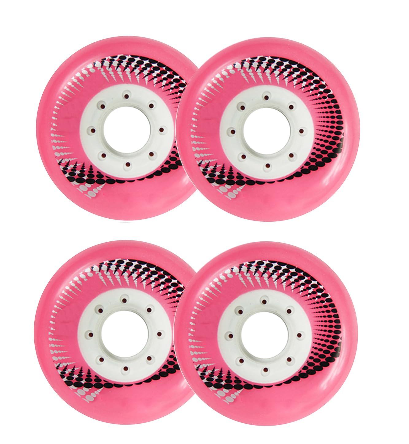Roues de Roller en Ligne 72 mm, 76 mm, 80 mm, Roues de Rechange 84A pour Une Seule rangée, Accessoires de Patinage intérieur et extérieur, Lot de 4