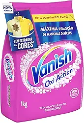 Vanish Multi Power Oxi Action - Tira Manchas em Pó, Refil Econômico para roupas coloridas,1kg