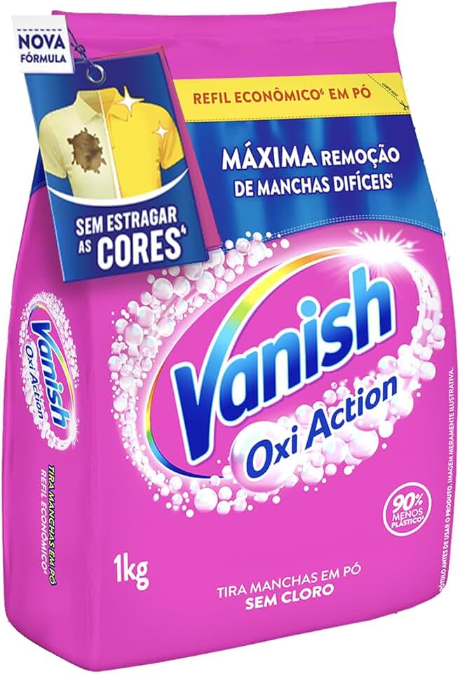 Vanish Tira Manchas Em Pó, Multi Power Oxi Action, para Roupas Coloridas 1Kg