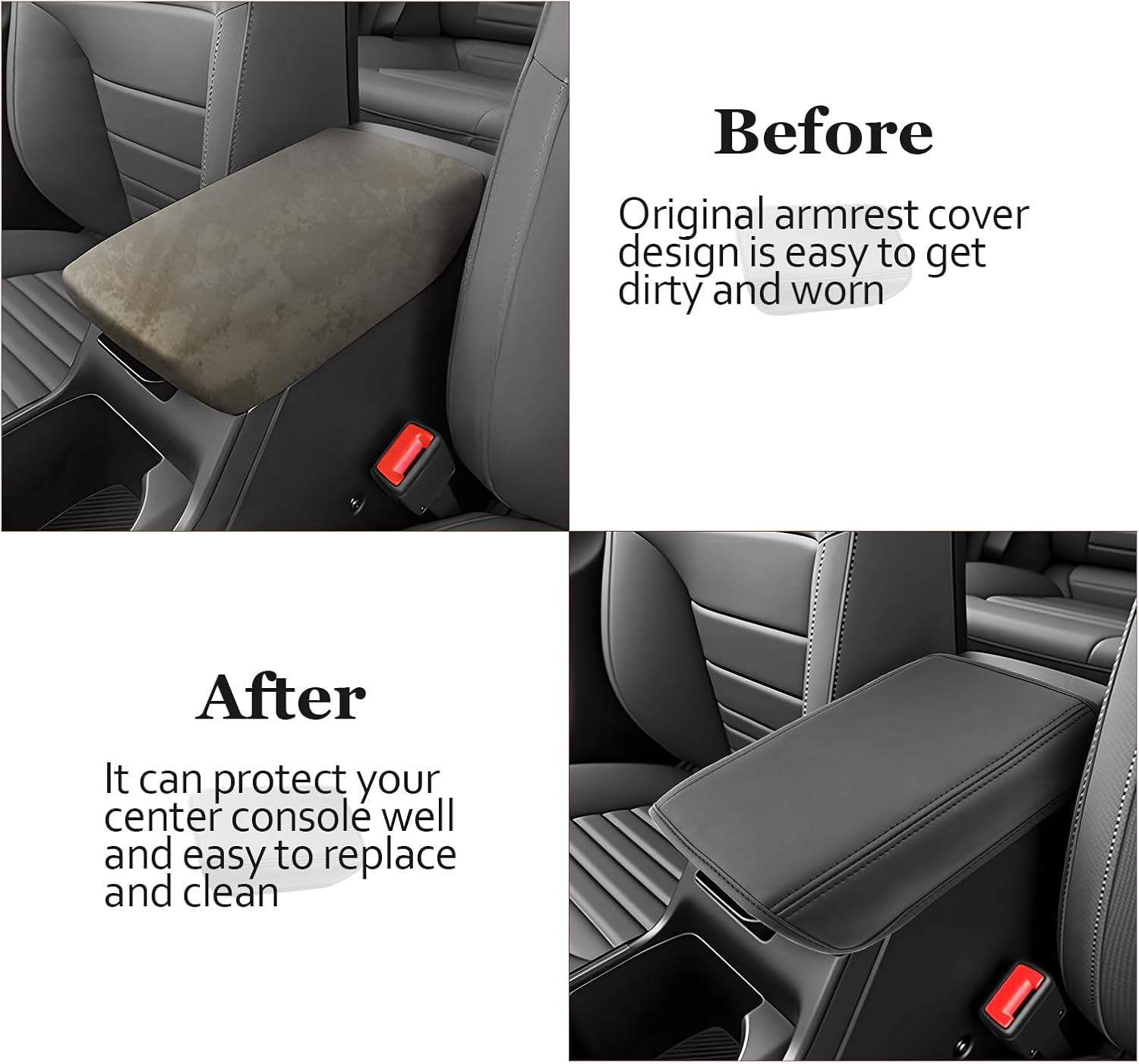 SKTU for 2026 Kia K4 Hatchback Center Console Cover for 2025 2026 Kia K4/ 2026+ Kia K4 Hatchback Armrest Cover Kia K4 2025 2026 Accessories Soft Console Cushion 2026 K4 Hatchback Seat Box Pad