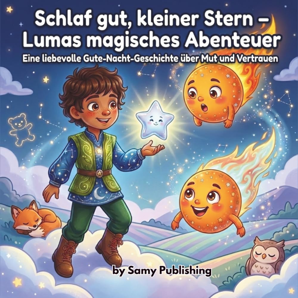 Schlaf gut, kleiner Stern – Lumas magisches Abenteuer: Ein Kinderbuch über Mut, Freundschaft und Selbstvertrauen – Beruhigende Gute-Nacht-Geschichte zum Vorlesen ab 3 Jahren