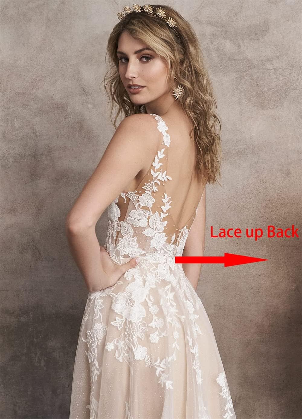 Sexy Wedding Dress Chiffon Wedding Dresses Flower Sling Boho Bridal Gown