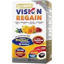 LABO Nutrition Ultimate VisionREGAIN Liposomal Eye Health Supplement with Lutein, Zeaxanthin & Saffron Extract Supports Visual Comfort and Healthy Vision Non-GMO, Gluten-Free 60 Softgels