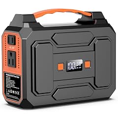 Portable Power Station Bank 146Wh 200W Peak 100W Rated Solar Powered Power Bank with AC Outlet 110V for