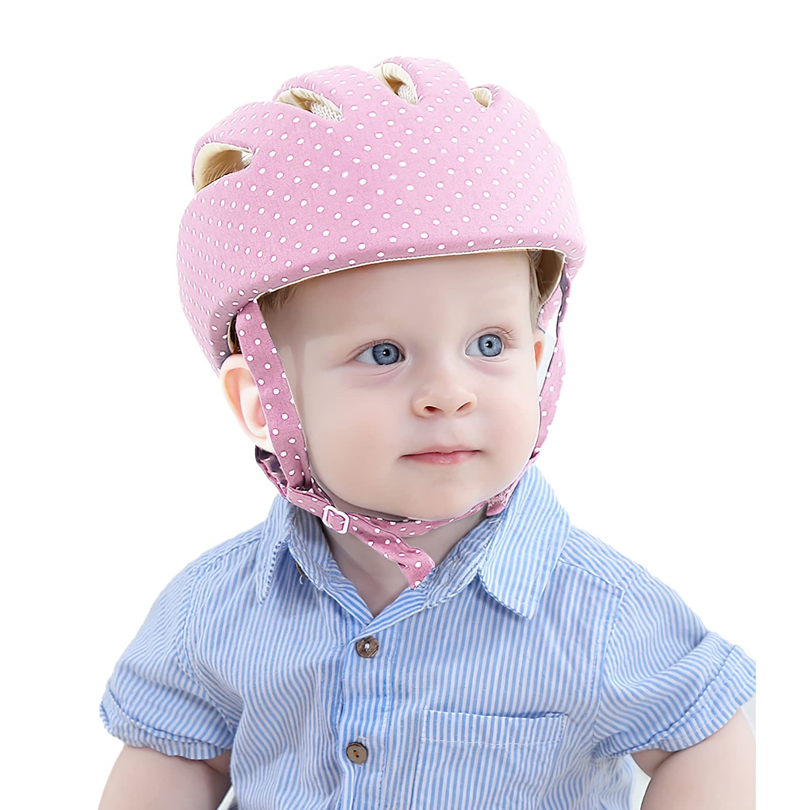 Baby Head Protector Helmet for Walking Crawling Toddler Anti-Collision Head Cushion Breathable Soft Adjustable Protective Hat Helmet Safety Cushion