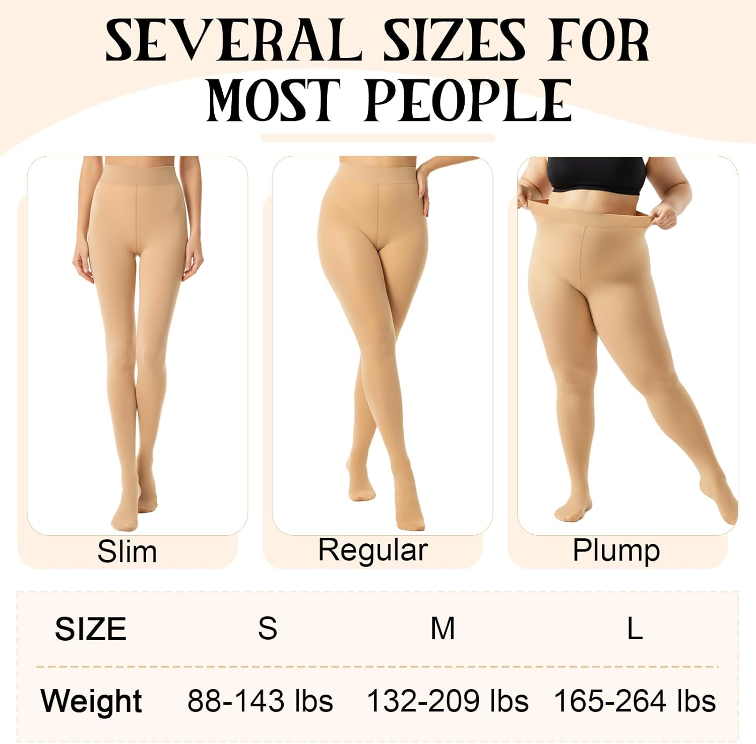 2 Pairs Women Opaque Fleece Lined Tights 200g Winter Thermal Pantyhose Sheer Warm Thick Tights Leggings - Image 7