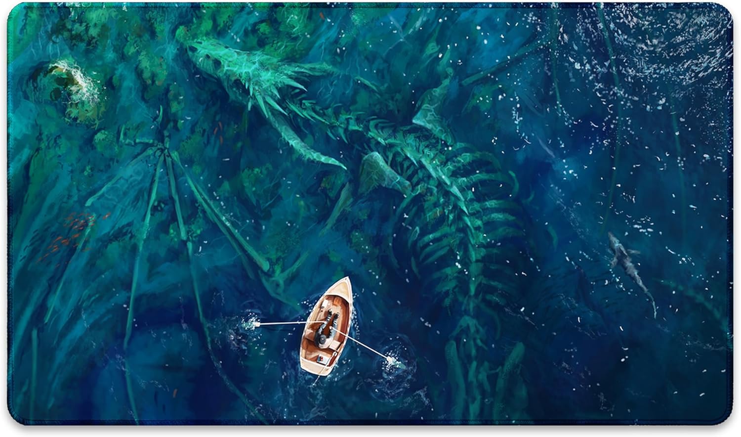 Dragon Bones (Stitched) - MTG Playmat - Dragon Playmat - Compatible with Magic The Gathering Playmat - Play MTG, YuGiOh, TCG - Original Play Mat Art Designs & Accessories
