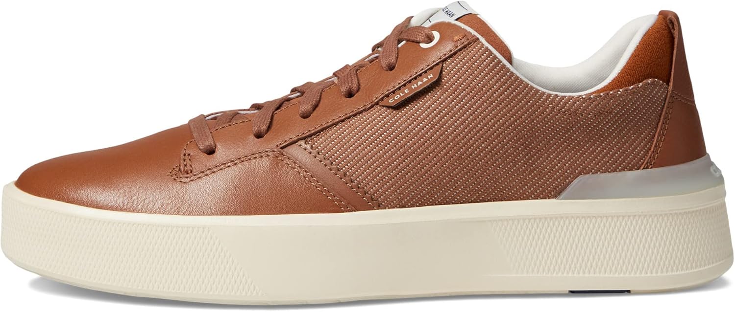Cole Haan Men's Grandpro Crew Sneaker, British Tan/Ivory, 11