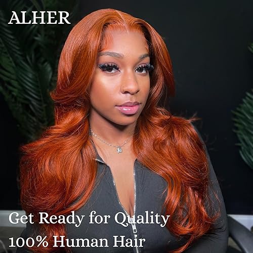 Miniatura 2 de Cierre de encaje Kim K naranja jengibre de 2 x 6 pulgadas, prearrancado con abuelitos, cabello humano 100% virgen brasileño Remy 12A para mujeres