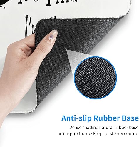 Miniatura 5 de Alfombrillas de mouse grandes para escritorio, alfombrilla de mouse extendida para juegos de gatos negros para mujeres, regalos de oficina, Gato