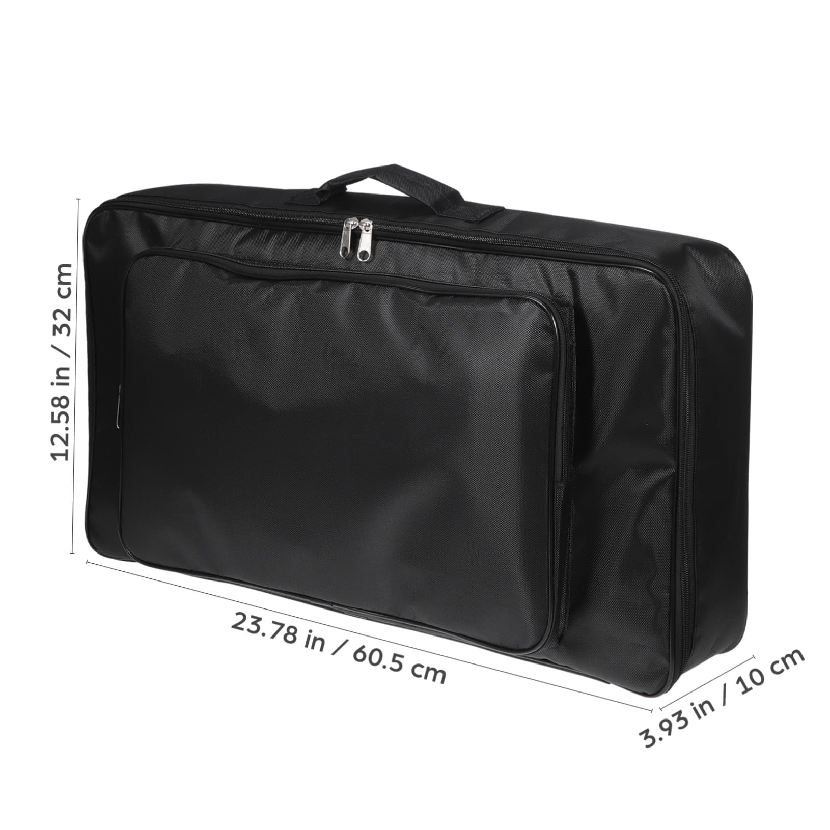 Gepolsterte Pedalboard Tasche aus Nylon Schwarz Abriebfest und Geräumig für Gitarrenpedale zur Aufbewahrung von Effektpedalen bei Live Auftritten
