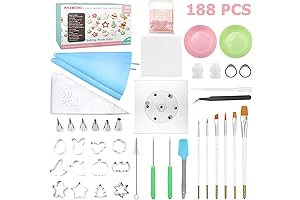 188-Piece Sugar Cookie Decorating Kit for Beginners and Professionals