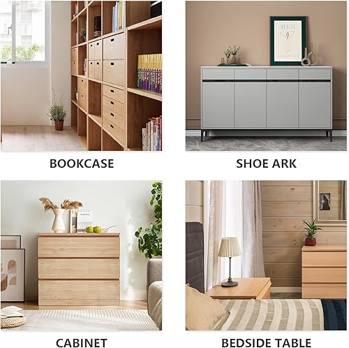 Miniatura 7 de Uenhoy Paquete de 6 cerraduras de leva para gabinete con llave similar, juego de cerradura de leva de 1 pulgada (0.984 in) para armarios, cajones,