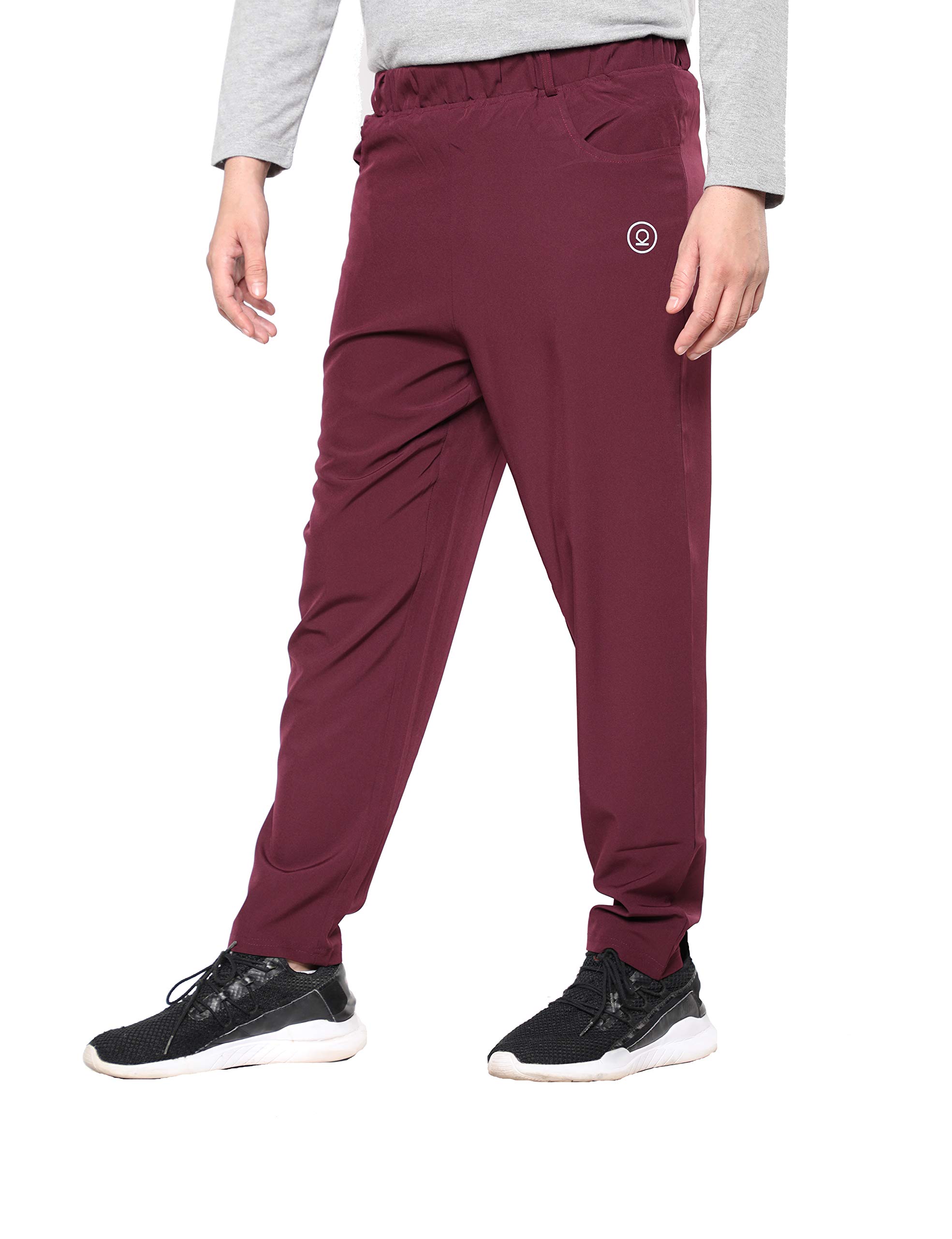CHKOKKO Men's Regular Fit Mid Rise Sports Regular Track Pant Gym Workout Lower