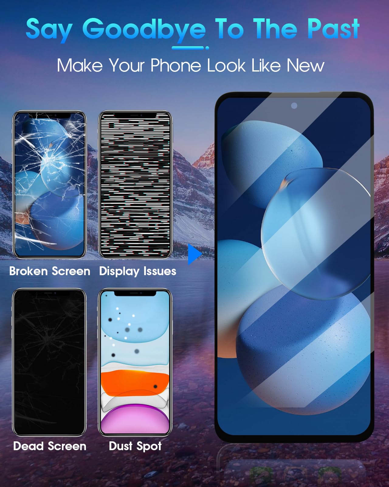 Display LCD Per Xiaomi Redmi 12 4G/5G - Schermo Di Ricambio Con Touch, 6.79 Pollici, Nero Con Cornice - Foto 3