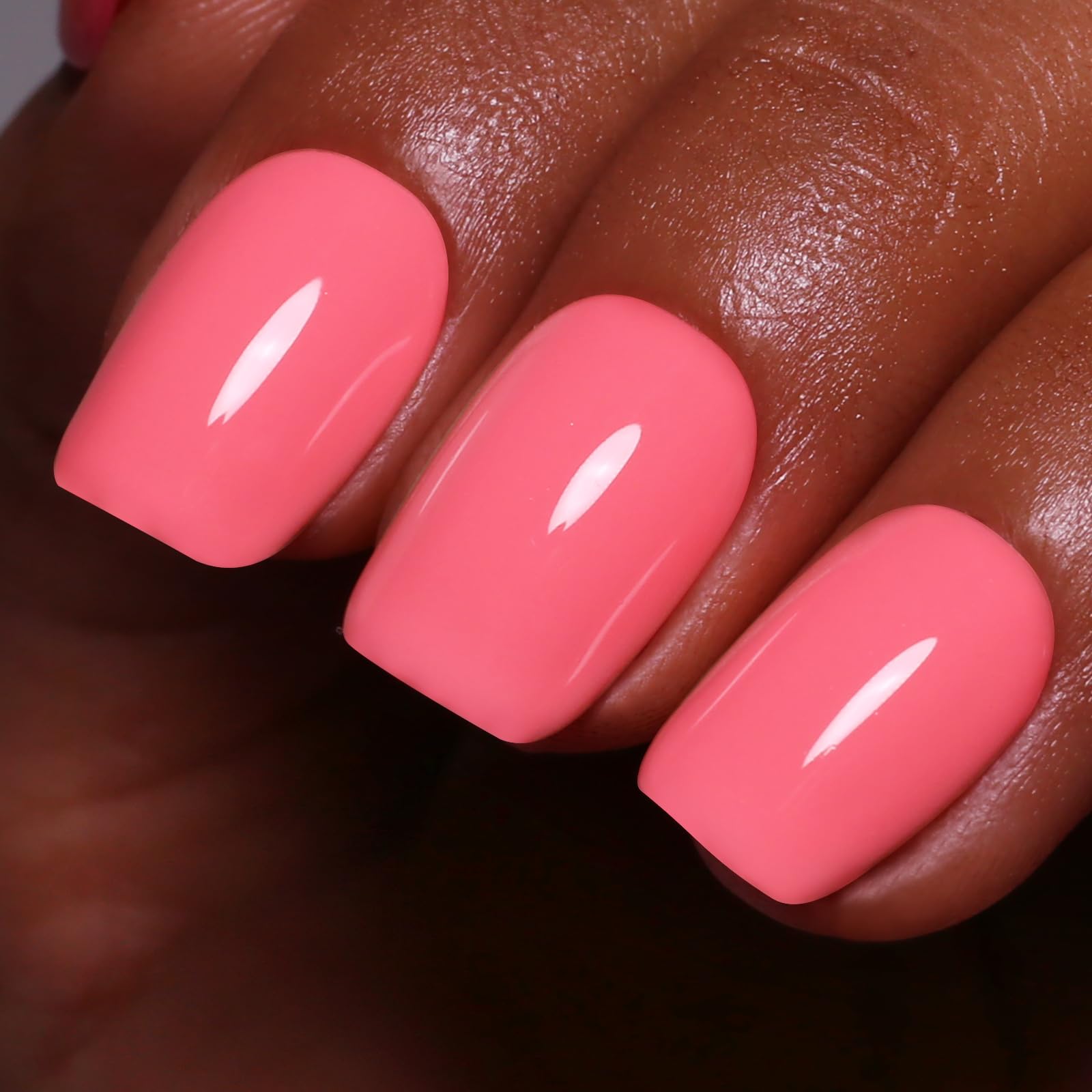 Ozzeal Gel Polish - 0.5 Fl Oz Bright Coral Orange UV LED Soak off Nail Polish for Spring Summer Manicure Salon DIY Art — view 93