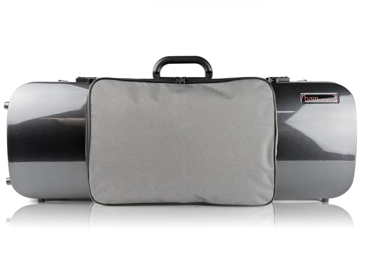 ビオラケース　ヴィオラケース　BAM　ハイテック　角形　カーボンシルバー BAM ビオラケース◇ハイテック Hightech Contoured 2200XL