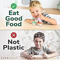 Vista 7 de Everusely Vasos para condimentos – Paquete de 3, 1.7 oz / 1.7 fl oz, brillantes, de acero inoxidable – Recipientes de condimentos con tapas