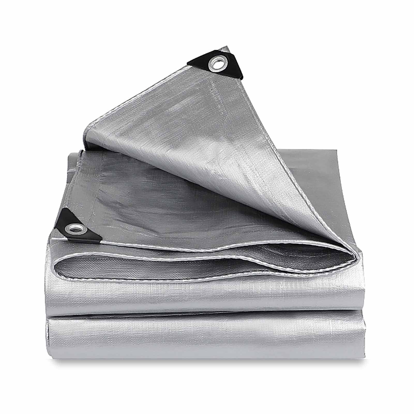 Bâche de protection 3m x 3m renforcée avec œillets métalliques pour couverture durable
