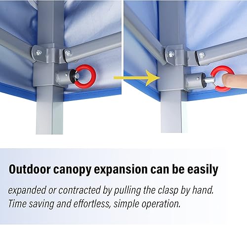 Miniatura 8 de Diophros Tienda de campaña emergente para exteriores, tienda de campaña cambiante de 10 x 20 pulgadas, instantánea con 4 paredes laterales, tienda