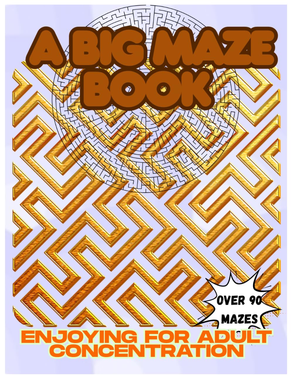 A Big Maze Book: Enjoying for Adult Concentration