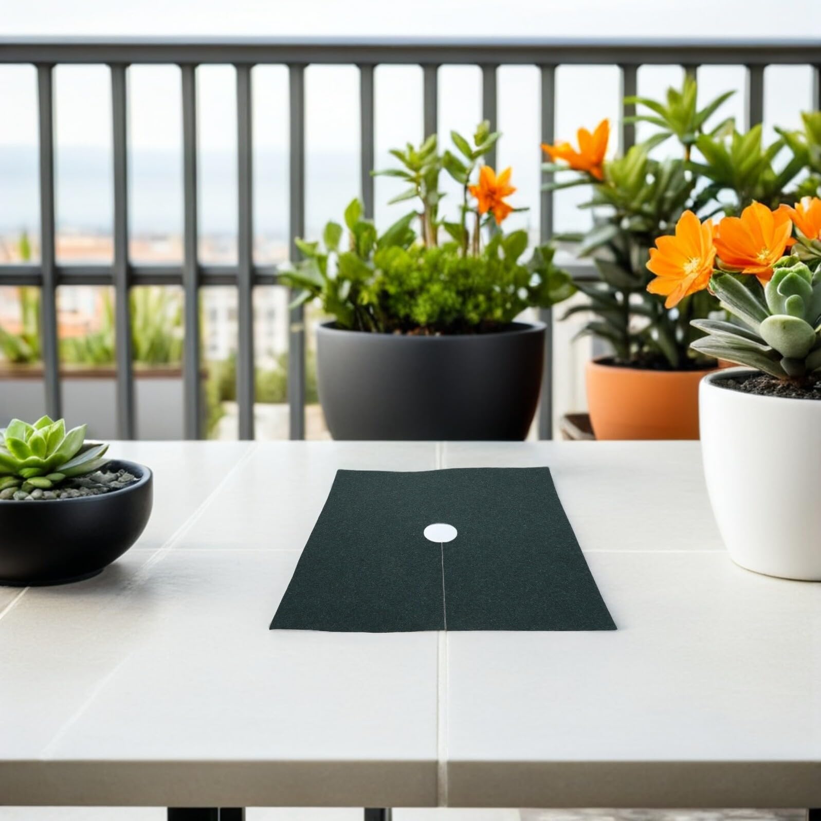 Telo Protezione Radici Piante 20 Pezzi Non Tessuto Verde | 32cm Quadrato, Blocco Luce e Soppressione Erbe, Uso Esterno per Anelli Albero