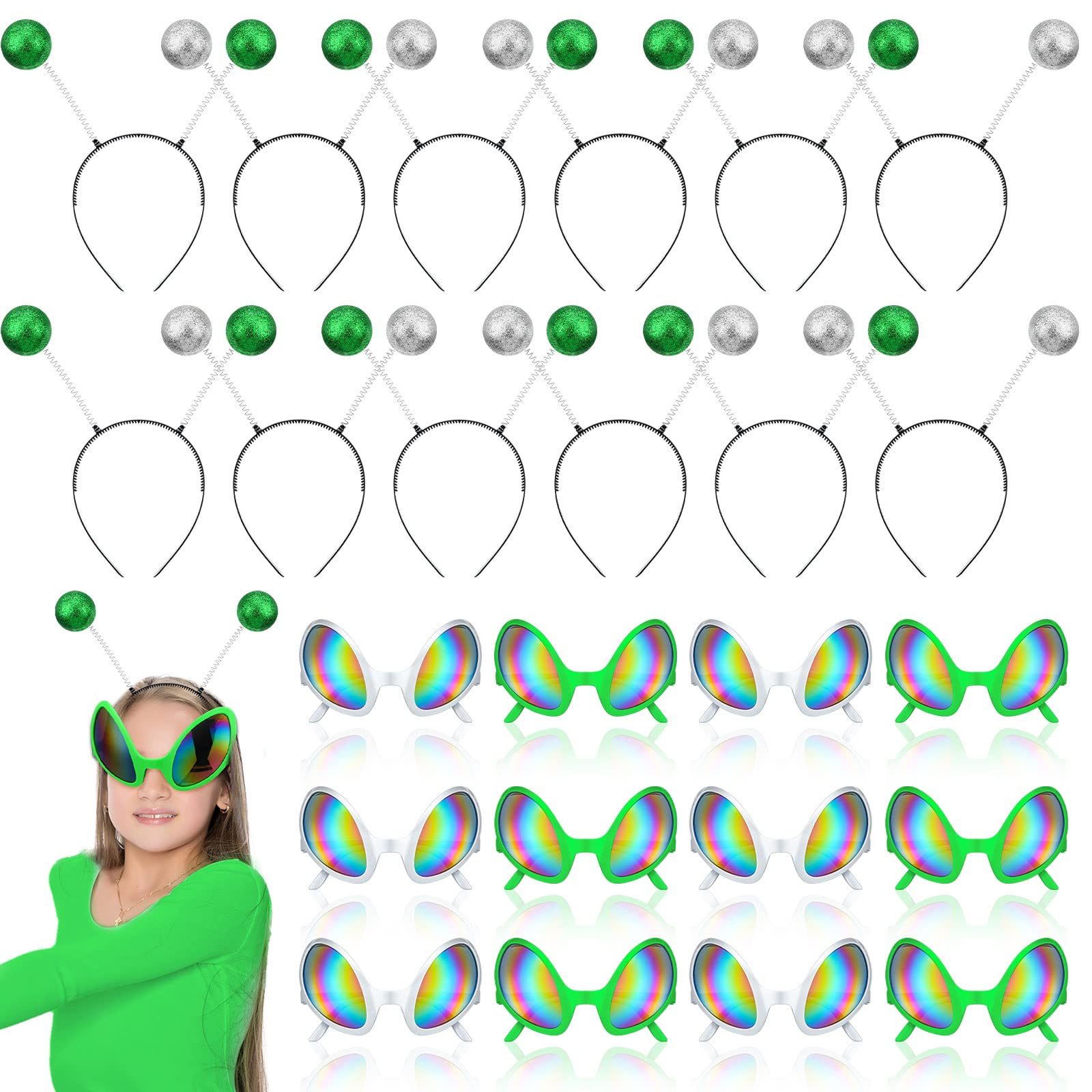 Lunettes Alien pour photobooth manquant d'accessoires amusants pack économique de 48 - 7
