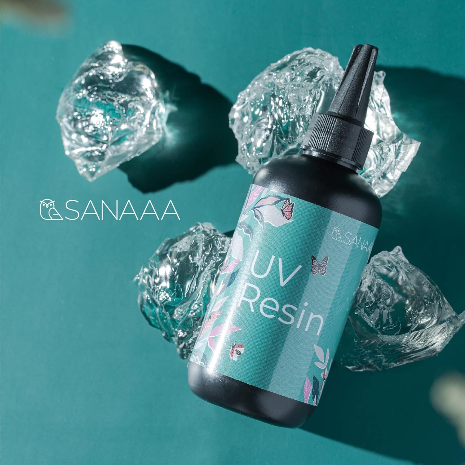 SANAAA UV-hars helder hard type 500 g transparante UV-zonne-uithardende hars voor doe-het-zelf oorbel-hanger sieraden maken SANAAA UV-hars helder hard type 500 g transparante UV-zonne-uithardende hars voor doe-het-zelf oorbel-hanger sieraden maken