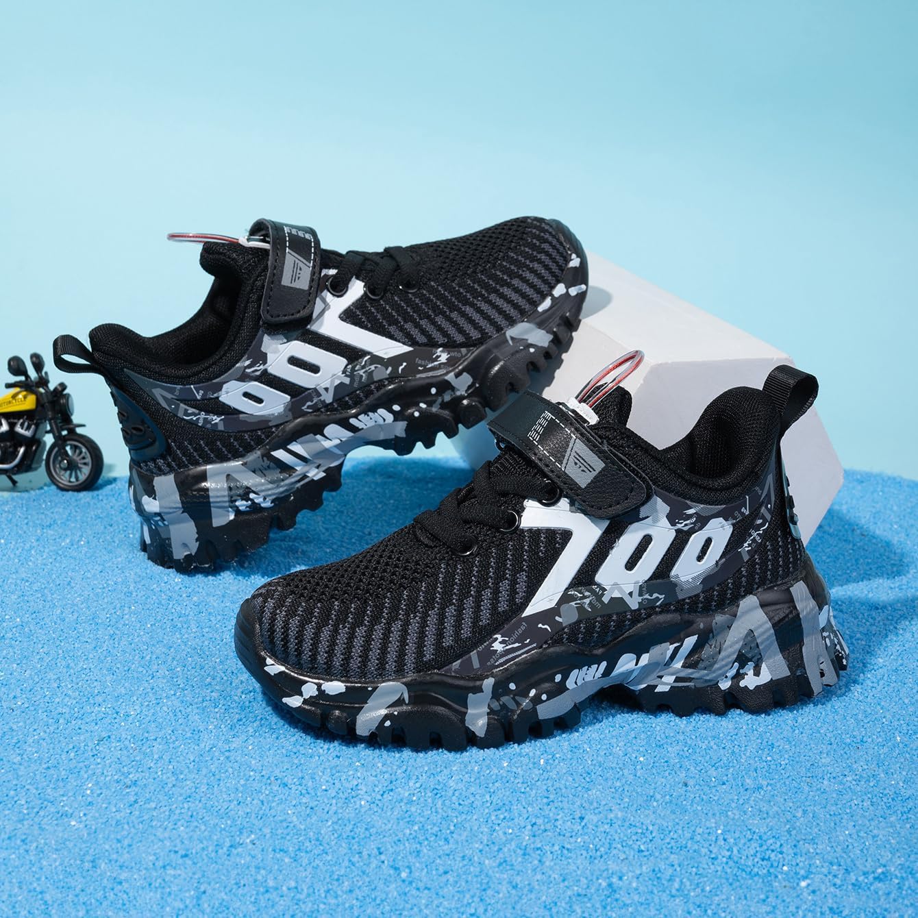 Kids Shoes for Boys Girls Sneakers Sports Knitted Mesh Running Athletic Walking Gym Sports Lightweight Breathable Toddler Little Kid Big Kid