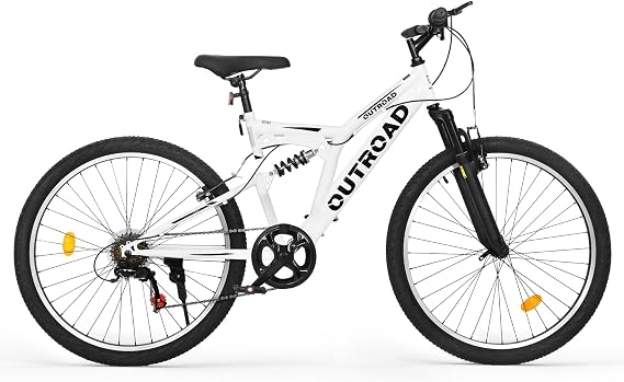 Betterland Outdoor 26 Inch Mountain Bike for Adult, 7-Speed/High-Carbon Steel/Aviation Grade Frame with V Brake, MTB with Shock Absorption System Bicycle for Men Women,6 Colors