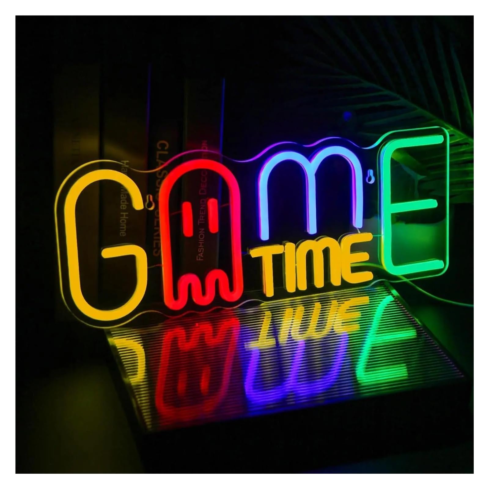 Luci al Neon Da Parete Insegna Al Neon Game Time Con Luce Dimmerabile USB Per Sala Videogiochi Camera Da Letto Per Ragazzi Adolescenti Decorazione Personalizzata 40.5cmх15.6cm