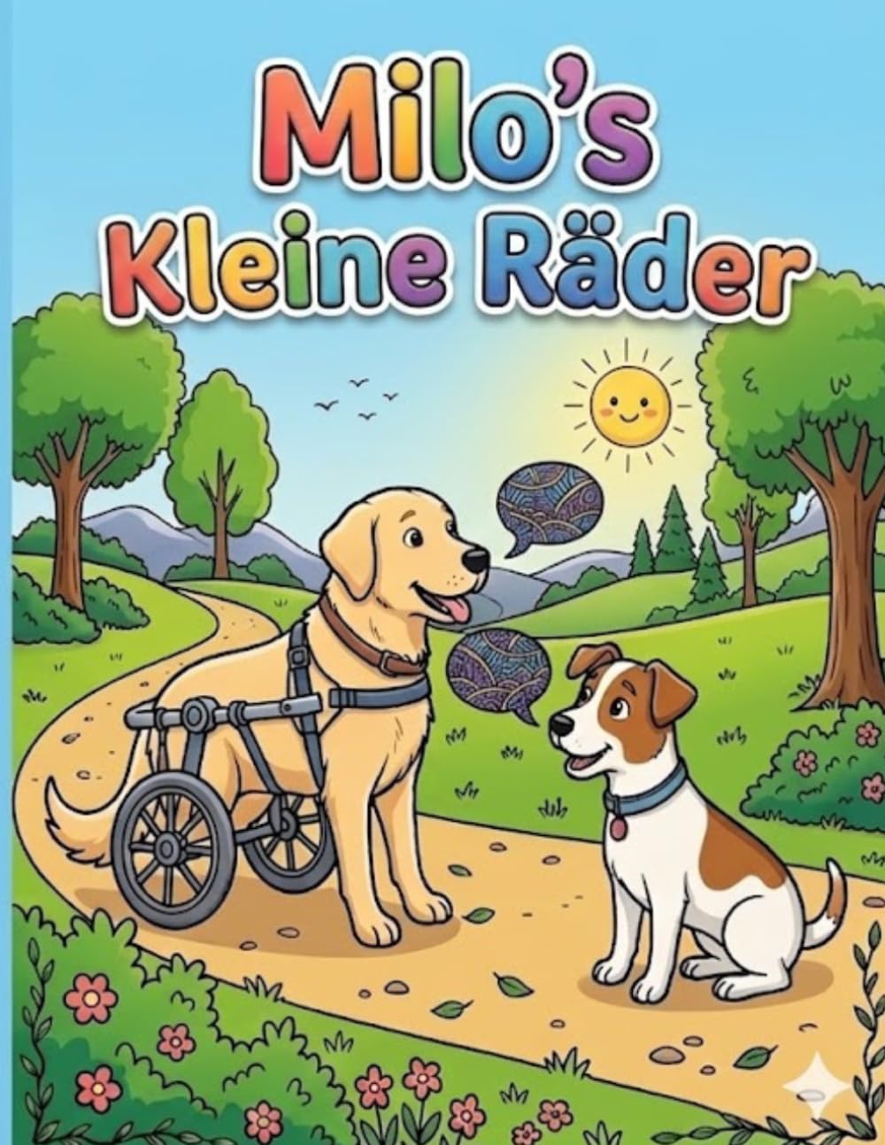 Milo’s Kleine Räder: Eine herzerwärmende Ausmalgeschichte über Liebe, Freundschaft und einen mutigen kleinen Hund