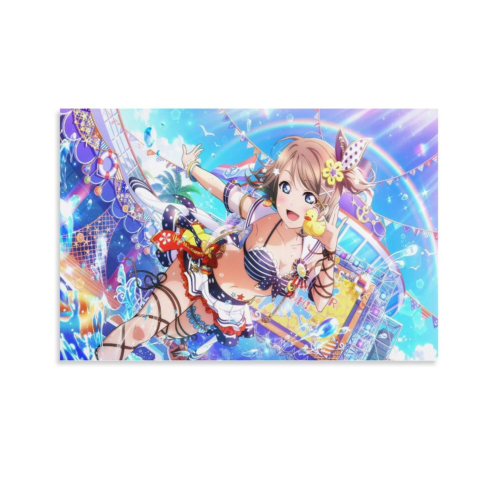 ラブライブ　アートパネル　渡辺曜　ラブライブ！サンシャイン Amazon.co.jp: ラブライブ！サンシャイン!! 渡辺曜 ポスター