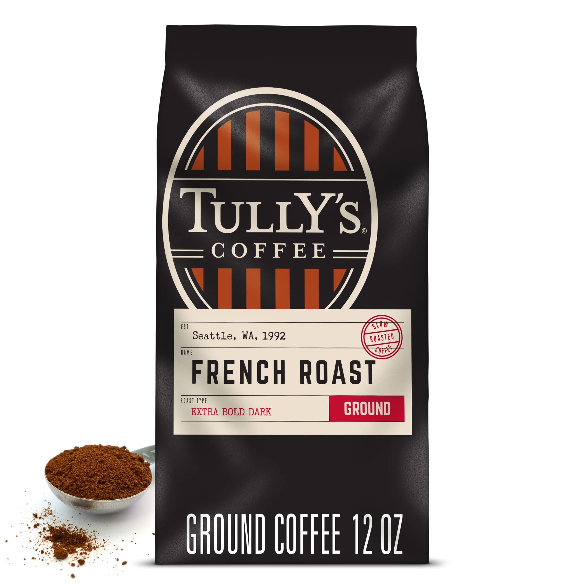 Amazon.com : Tully's Coffee French Roast, Ground Coffee, Dark