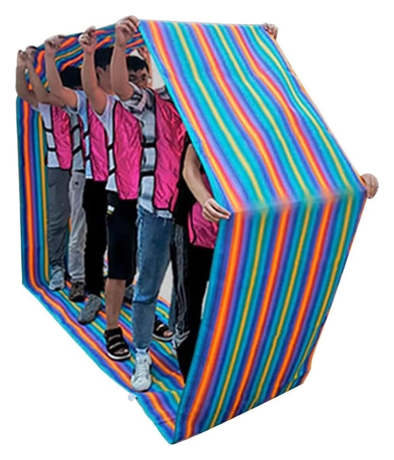 Teamwork-Laufmatte, Teamwork-Laufmatte in Mehreren Größen for 2–18 Personen, Indoor-Outdoor-Gruppenaktivitäten(Adult-11M/36FT)