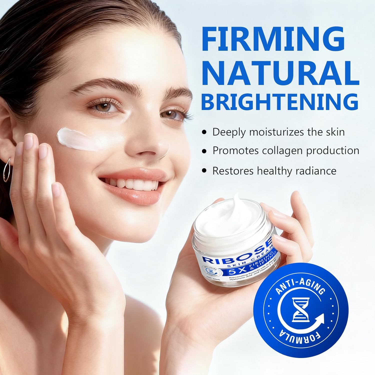 ARIOS D-Ribose Cream, Anti-Aging Moisturizing Cream, Deep Hydration & Skin Firming for All Skin Types, Collagen & Elastin Support, Smooth Fine Lines & Wrinkles - Image 3