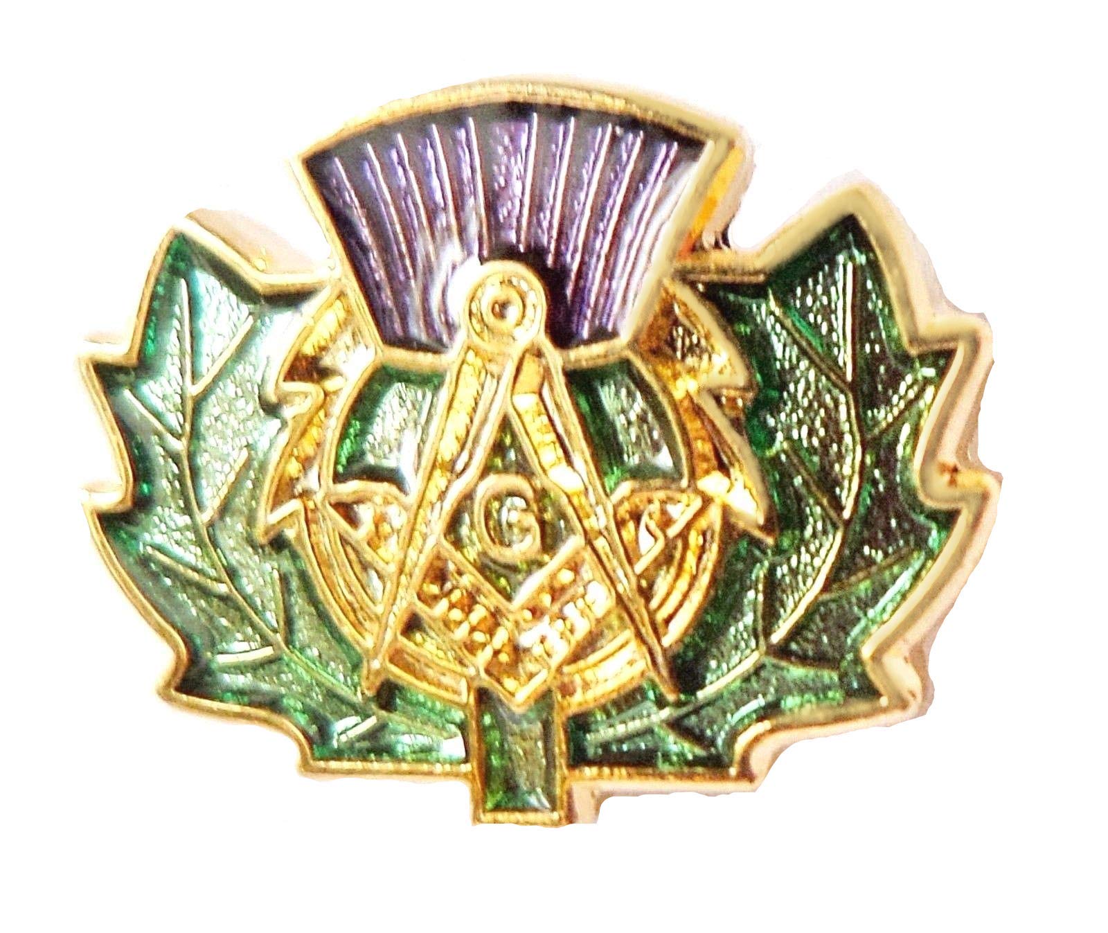 Freemasons 24k Gold Coated Masonic Lapel Pin Emblem Badge In Wooden - Foto 5