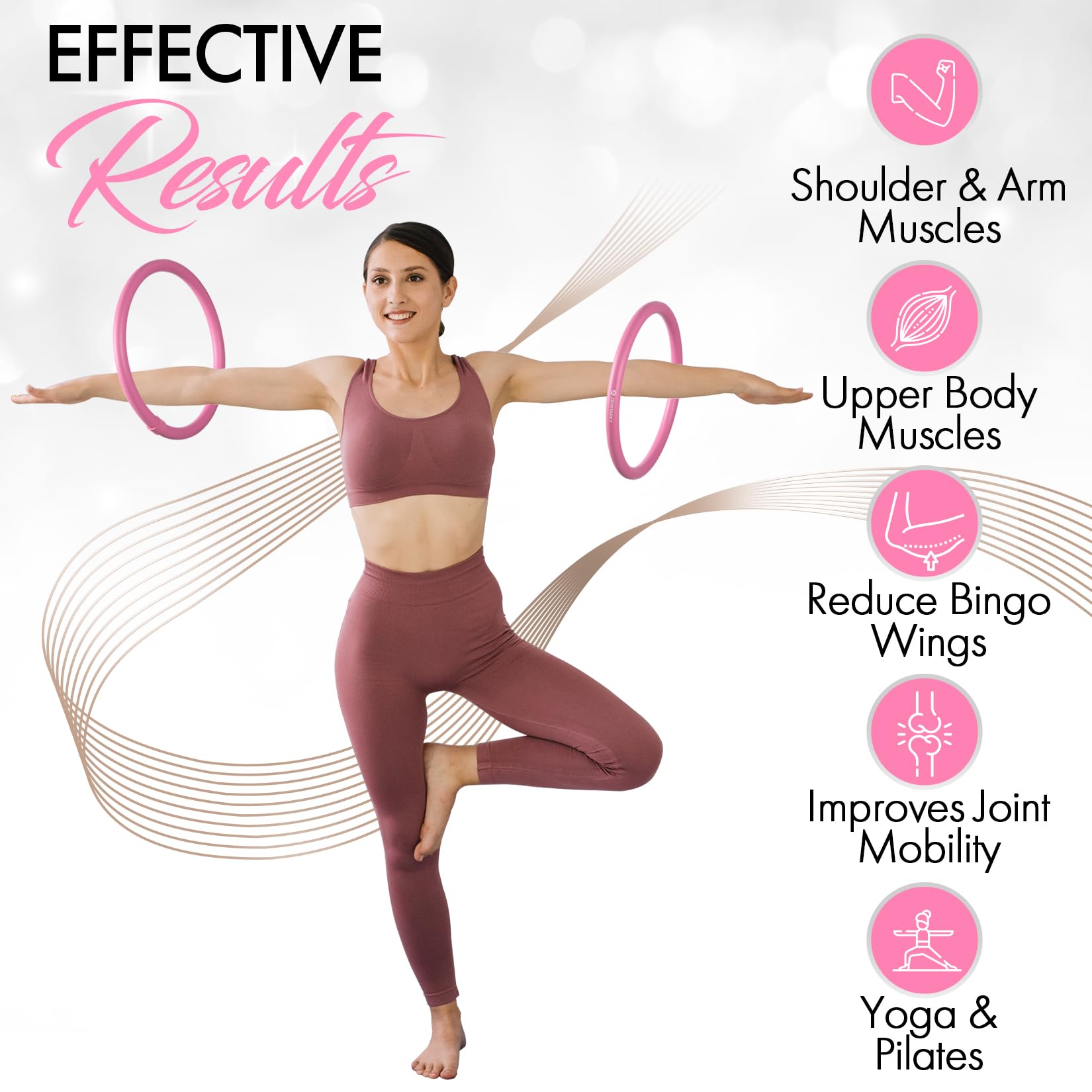 Mini hula hoop per adulti, rinforza braccia e spalle, hula hoop ponderato per esercizi divertenti della parte superiore del corpo, attrezzatura fitness leggera e portatile per allenamenti efficaci