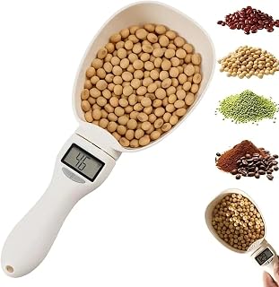2025 New Food Measuring Spoon, Digital Food Measuring Scoop Scale, Electronic Kitchen Measuring Spoon Scale for Cooking Baking, Smart Adjustable Measure Cup for Home Cooks Bakers Chefs Pet Owners (1)