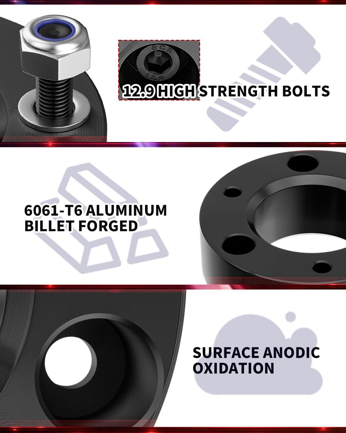 FLYCLE 2.5'' Leveling Lift Kits for 2007-2026 Silverado 1500 Sierra 1500, 2.5 inch Front Strut Spacers Leveling Kits Compatible with Silverado 1500 Sierra 1500