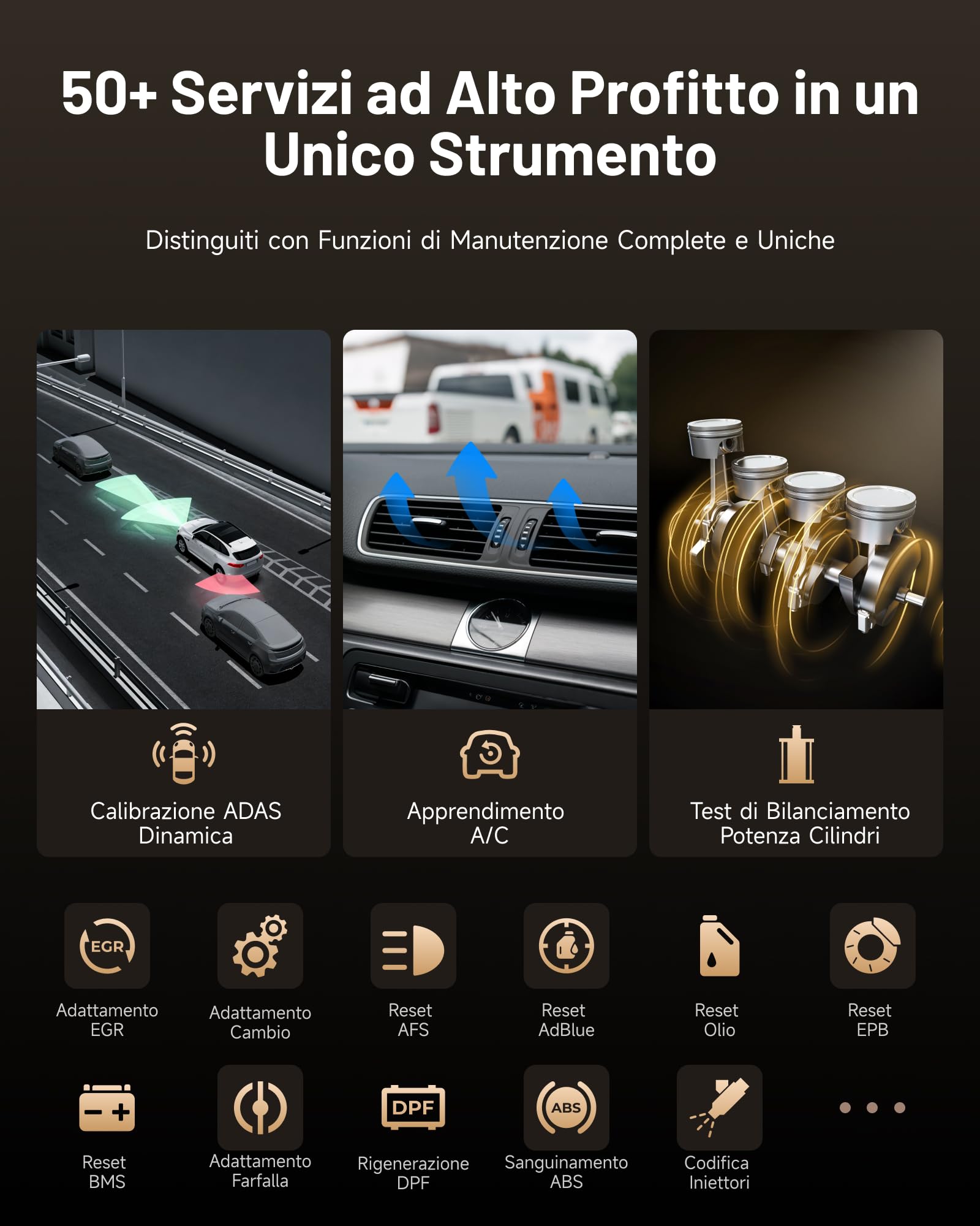 TOPDON ONE 10.1" Strumento Diagnostico OBD2 Bidirezionale, J2534 Pass-Thru, Codifica ECU e Oltre 50 Servizi, Scansione Completa del Sistema con TopFix AI, Topologia OE, Accesso FCA/Renault/VAG SFD SGW