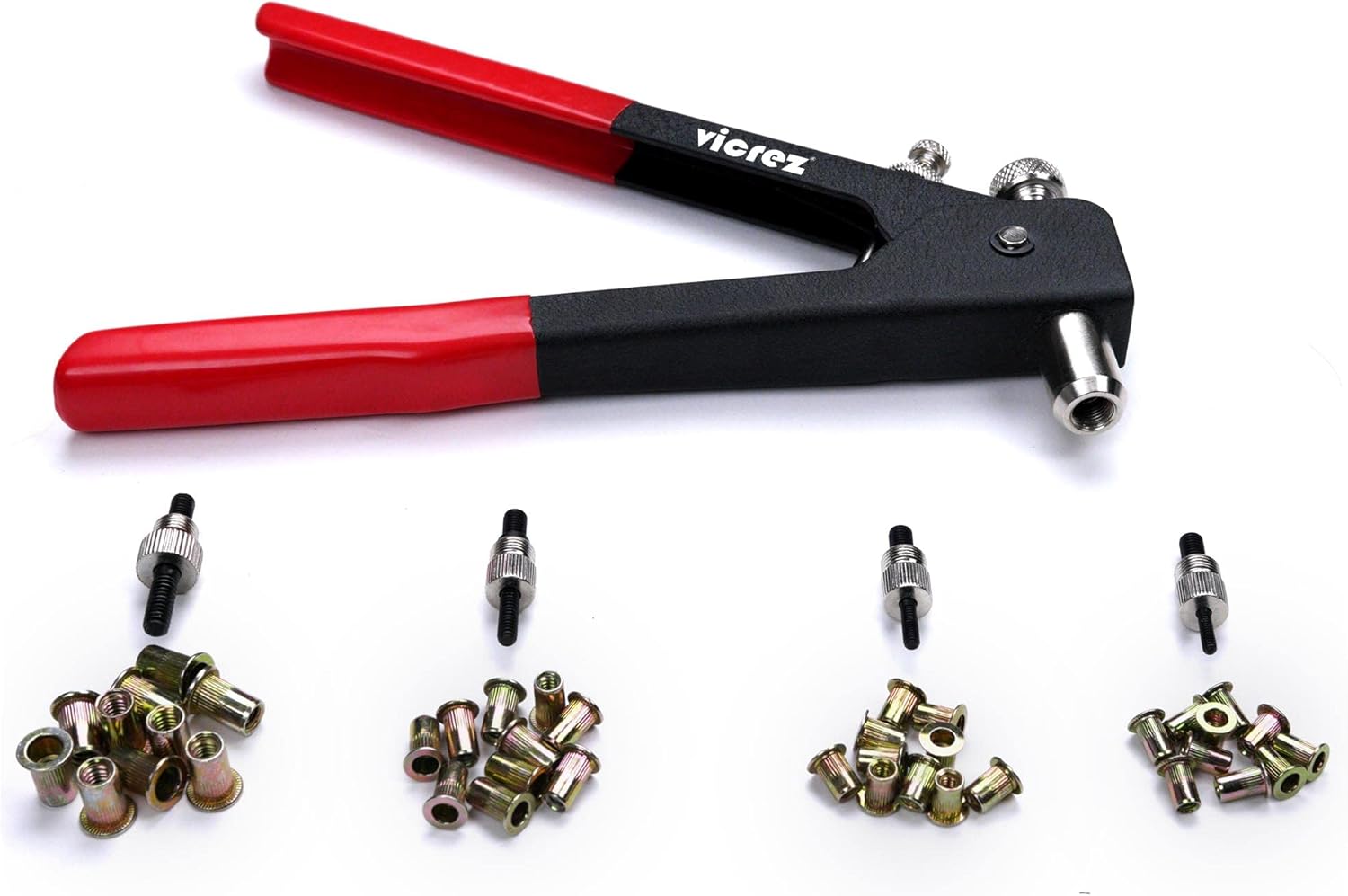 Vicrez vzt109 Rivet Gun Nut Tool w/Threaded Insert Riveter Kit