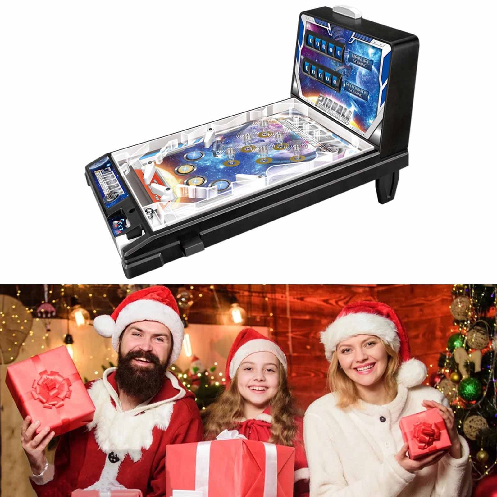 Amazon.com: LXUXZ Mini Arcade Game Pinball Machine for Kids Space Super  Pinball Toys Video Game Gifts : Sports & Outdoors