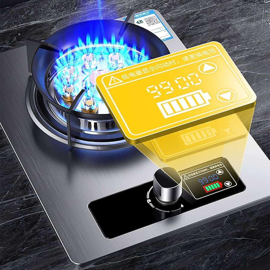 Gas Hob Portable Stainless Steel Kitchen Stove - 5.2Kw Nine