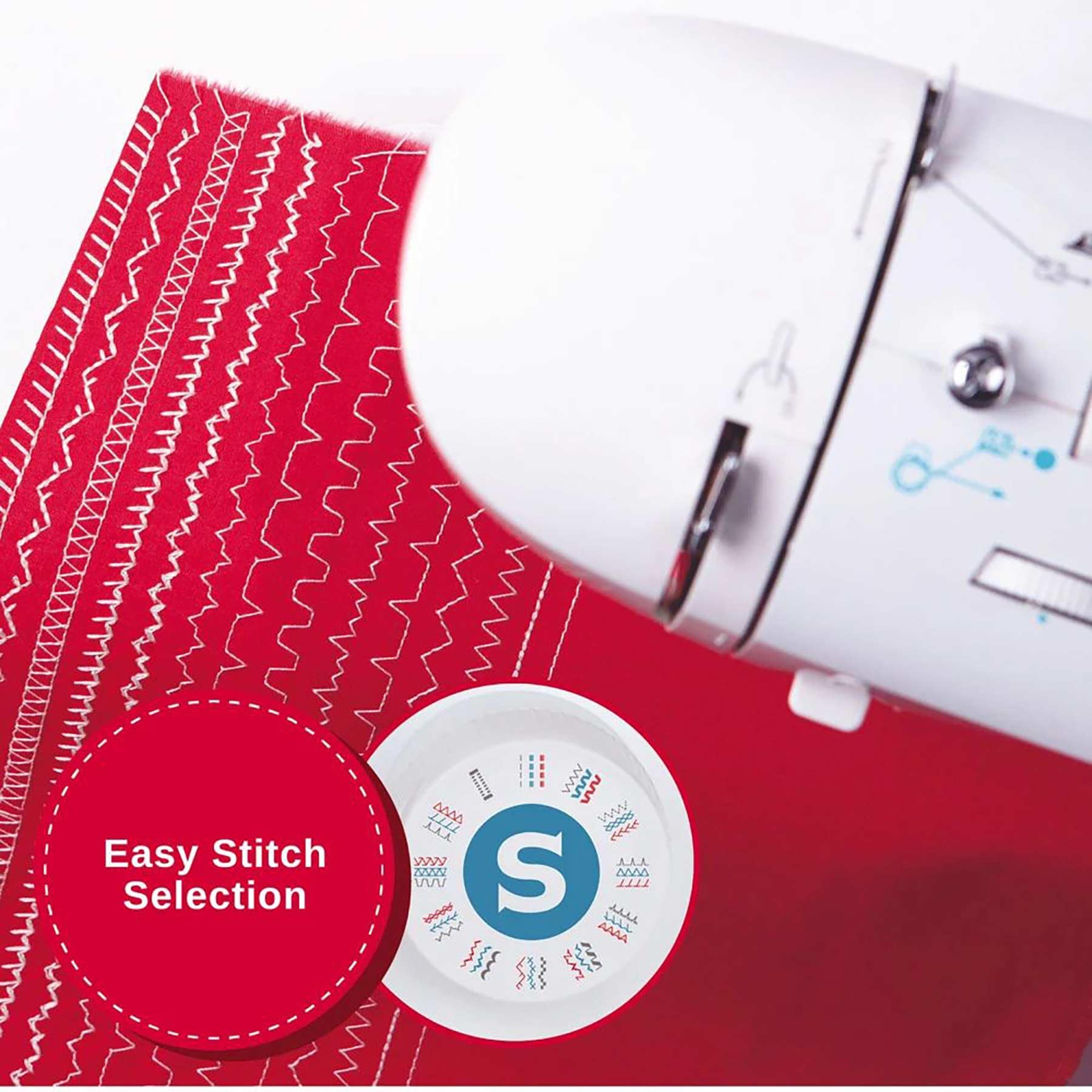 SINGER Fashion Mate™ 3342 Lightweight & Portable Sewing Machine with Accessory Kit | 32 Built-In Stitches, Free Arm, Full Metal frame, LED Light & 1-step Buttonhole | Great for Crafts & Mending
