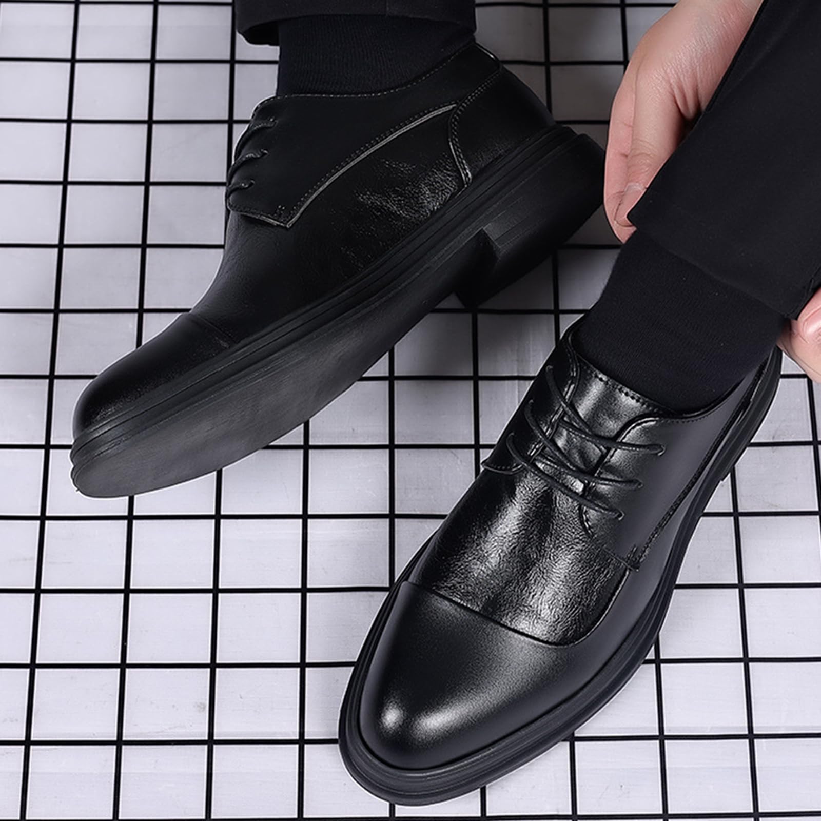Scarpe da Sera da Uomo Scarpe da Oxford A Punta | Stringate classiche Scarpe da Formali antiscivolo Festa business matrimoni
