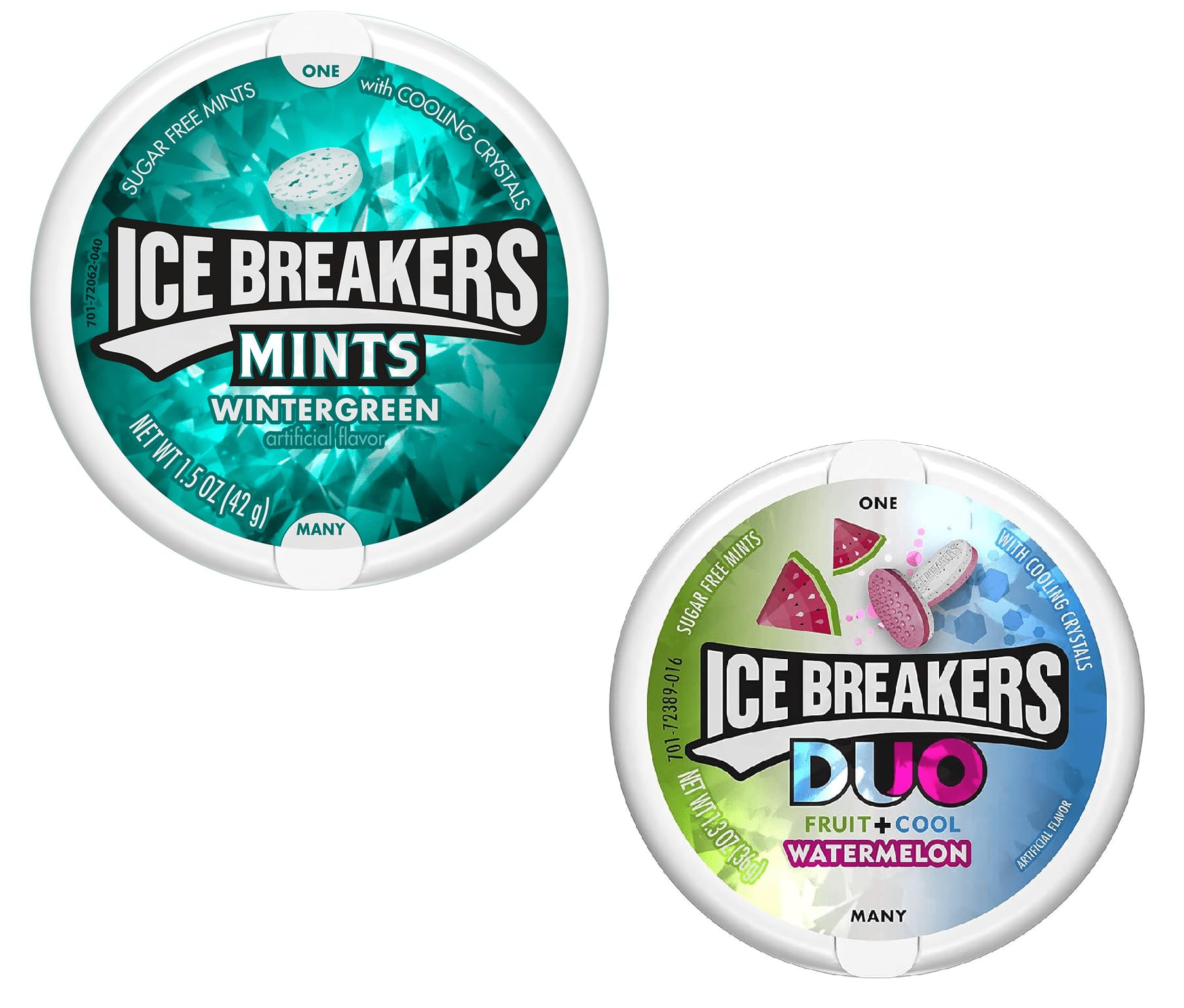 Ice Breakers Mints Wintergreen 42 G,Sugar Free Mints With Cooling Crystals And Ice Breakers Duo Fruit + Cool Watermelon 36 G,Sugar Free Mints With Cooling Crystals (B0D1CRBPV9) Amazon Price History, Amazon Price Tracker