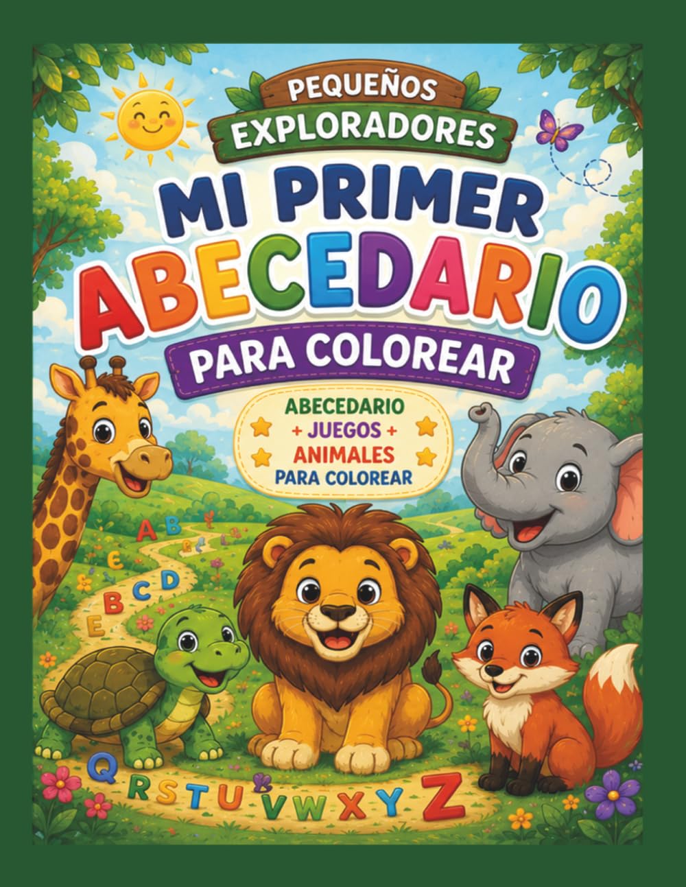 Pequeño Explorador Mi Primer Abecedario de Animales para Colorear
