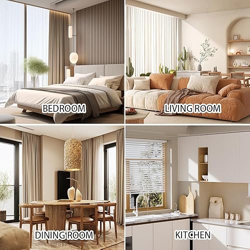 Miniatura 4 de Sutuo Home Cortinas bohemias negras de 84 pulgadas de largo para dormitorio, guardería, granja con borlas huecas y elegantes filtrantes de luz, con
