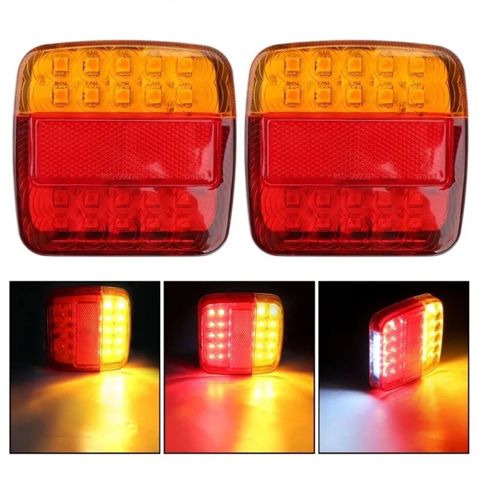 Halogen światła 12V Tylne światło kierunkowskazu 26 LED Tylne światło tablicy rejestracyjnej samochodu Tylne światło cofania światła tylne(1pcs)